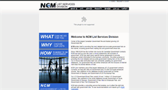 Desktop Screenshot of ncmlist.com